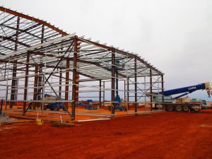 steel frame shed