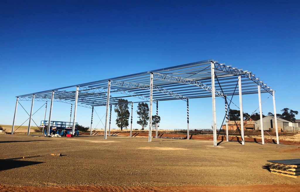 steel frame sheds