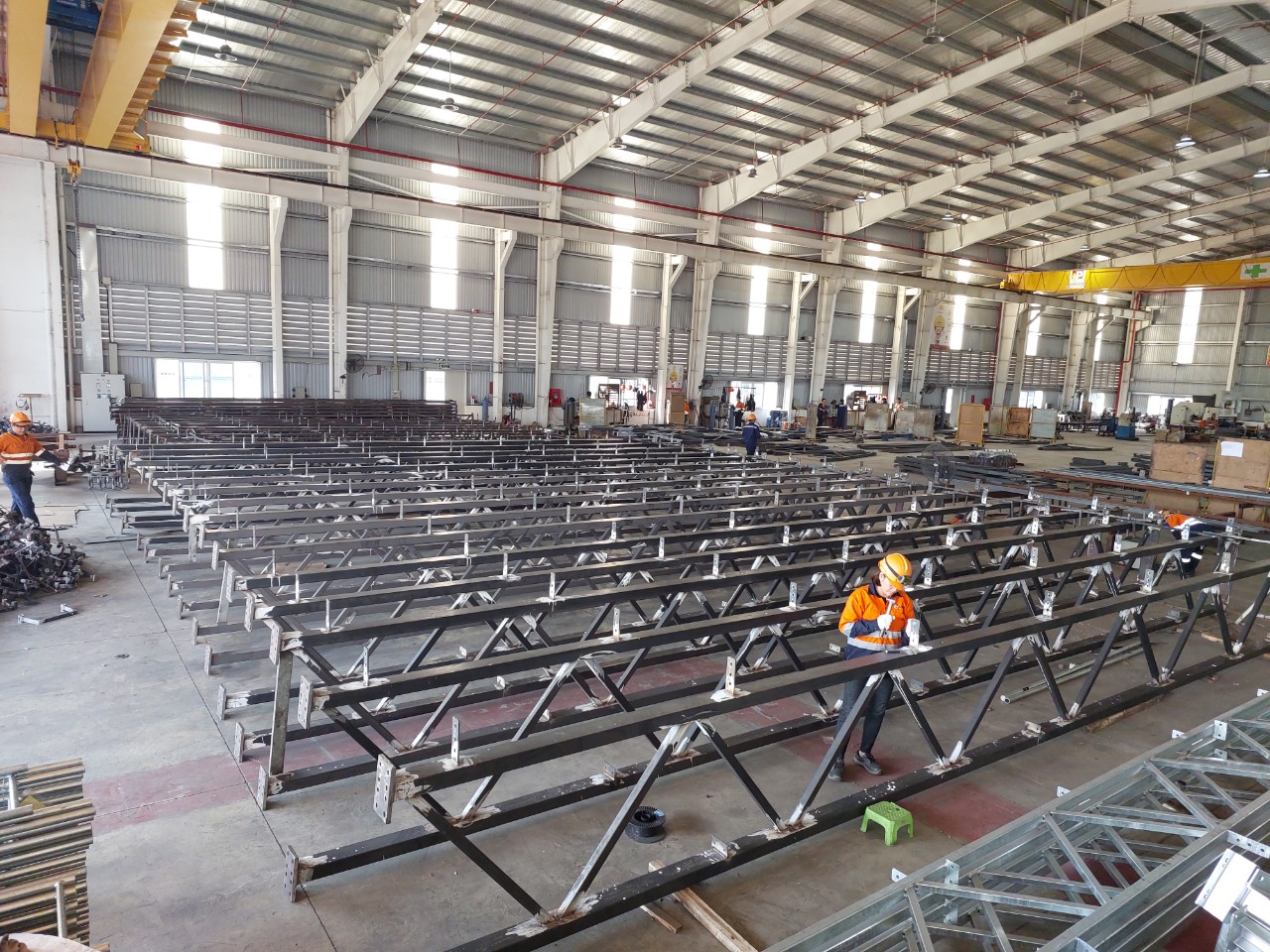 steel-structure-fabrication-at-AM-Industries-Factory