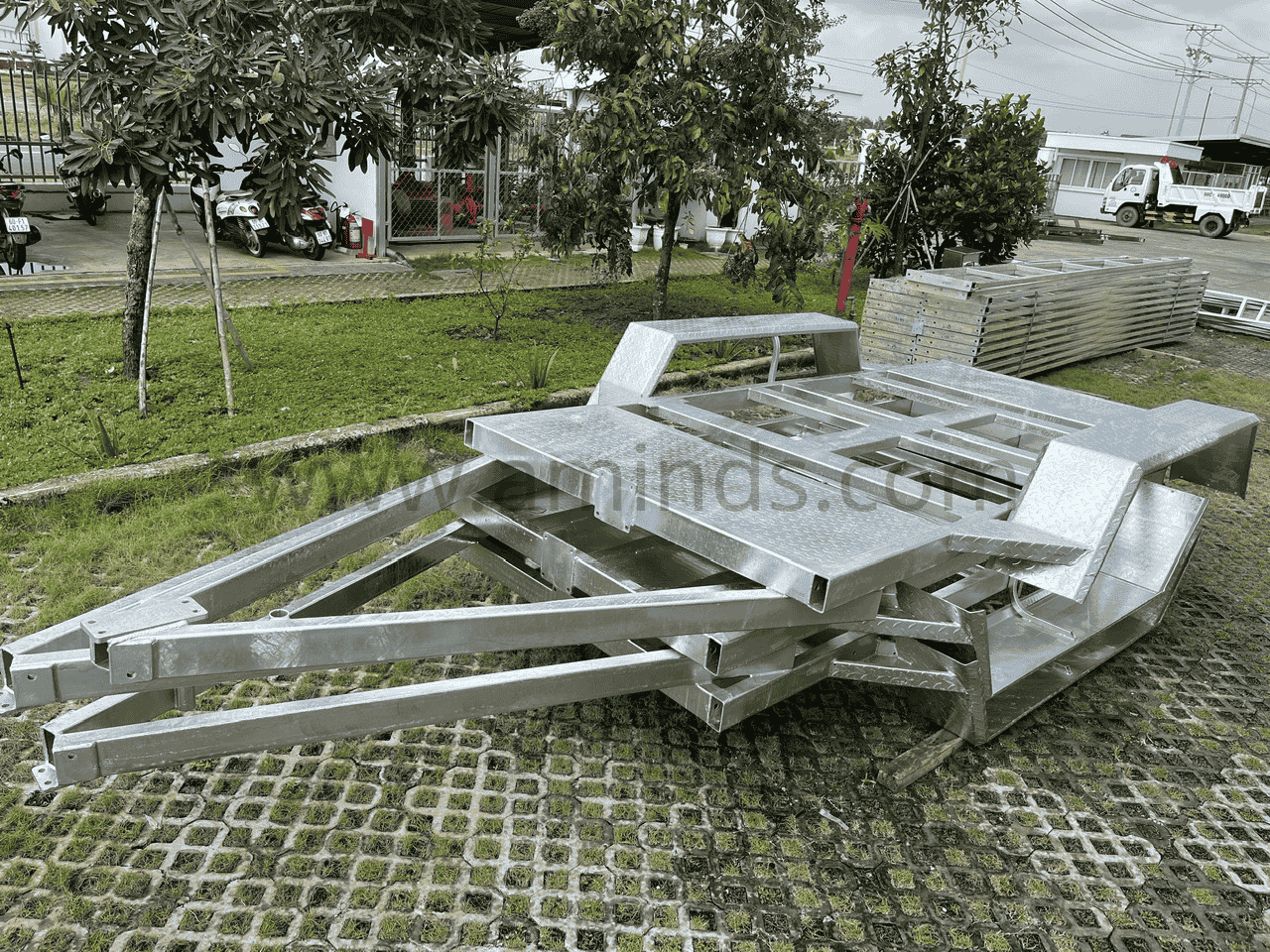 hot dip galvanized trailer chassis